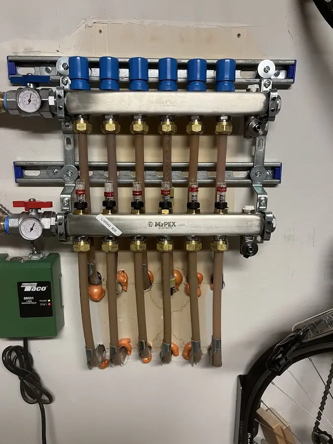 Plumber performing Leak Detection at a residential property in St. John